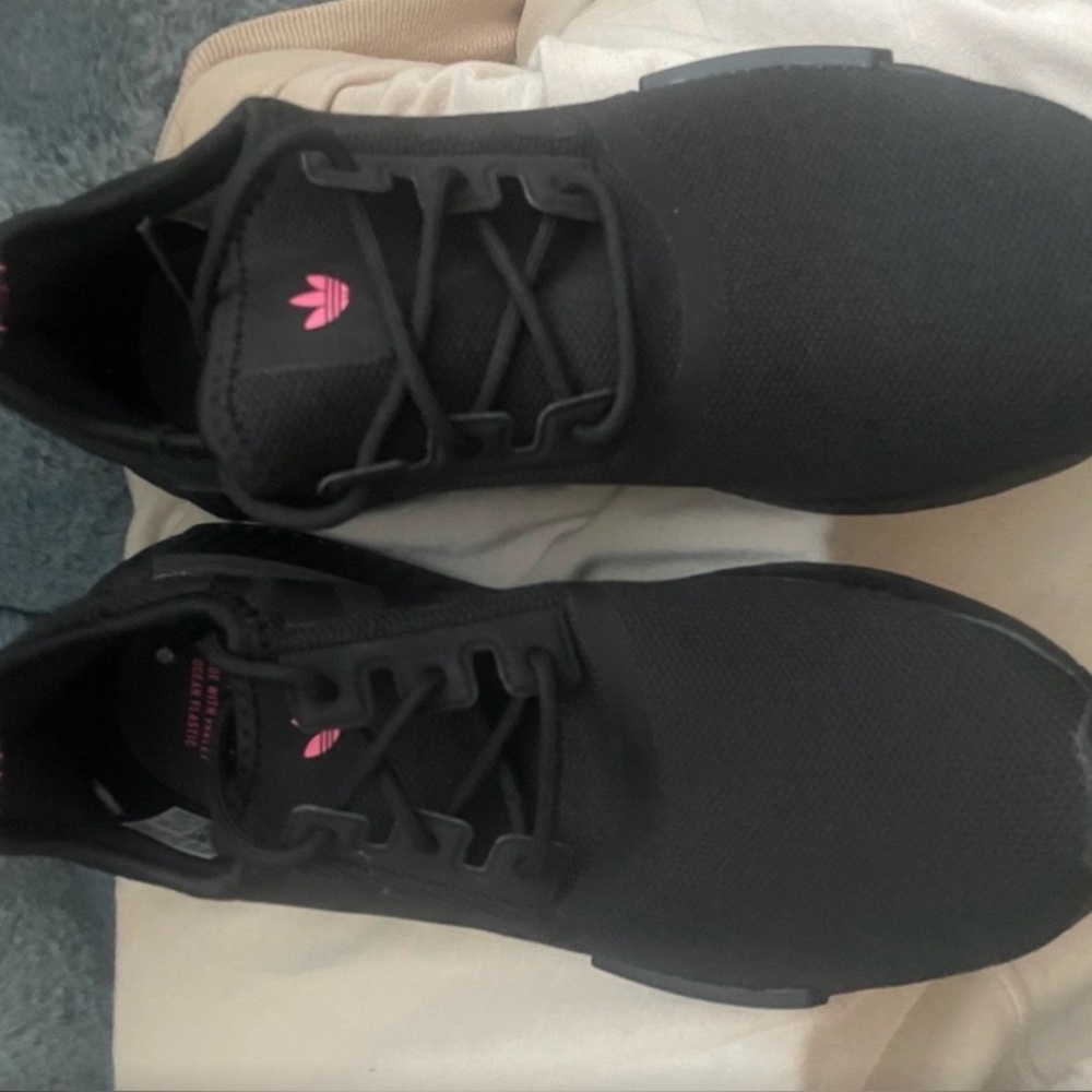 adidas Black and Pink Women's Sneakers